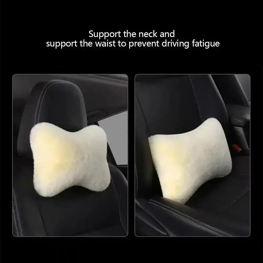 Car seat neck support cushion, car headrest, universal lumbar support cushion Qme