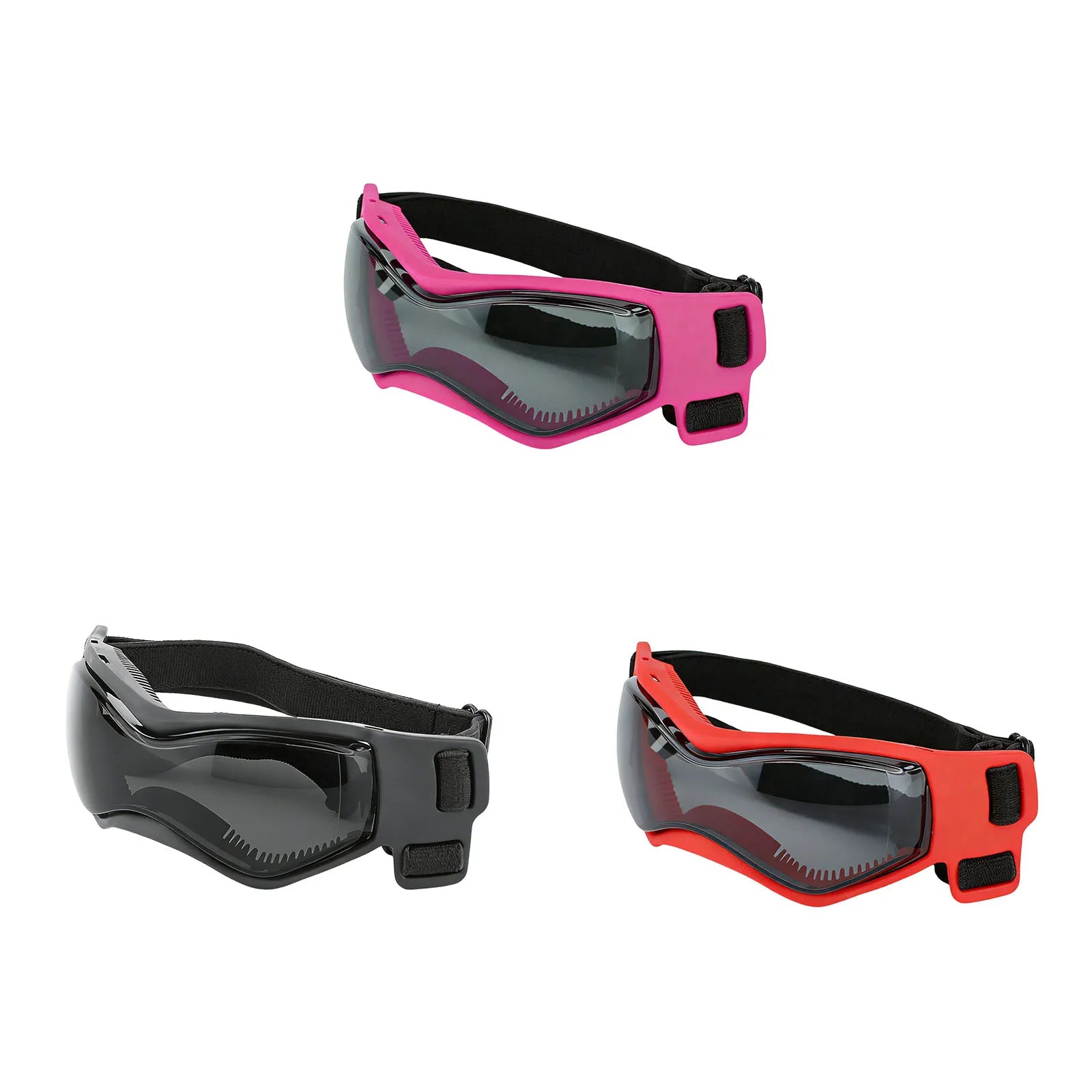 Dog Goggles Dustproof Cycling Eye Protection Sunglass with Adjustable Straps for Motorcycle Driving Bike Riding Hiking Swimming Qme