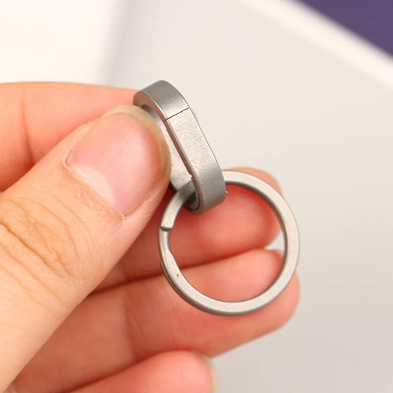 Titanium Alloy Mini Key Ring Connection Buckle Universal Joint Qme