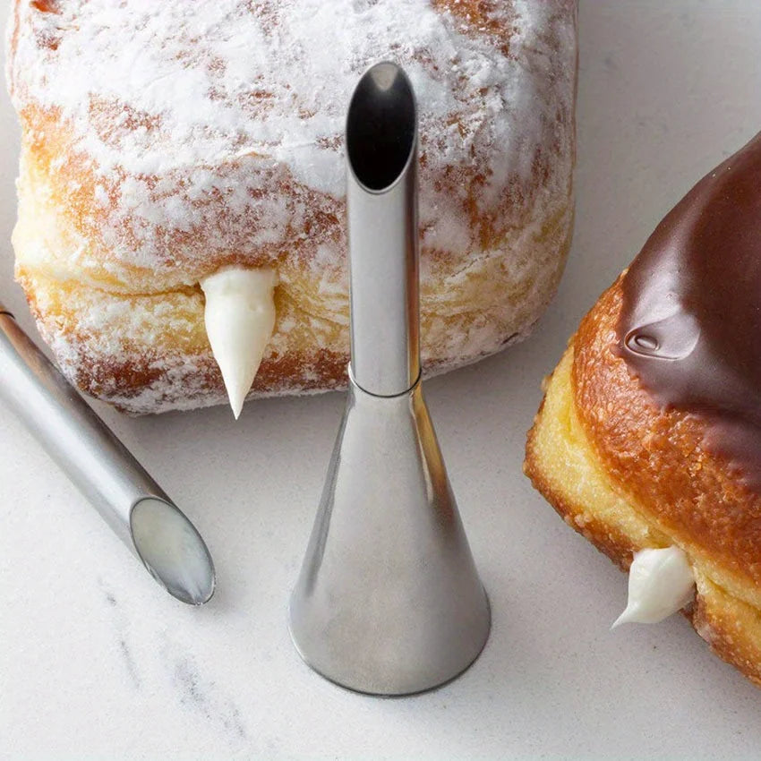 1pc Puff Nozzel: The Perfect Baking Tool for Cakes Cookies & More! Qme Silvery