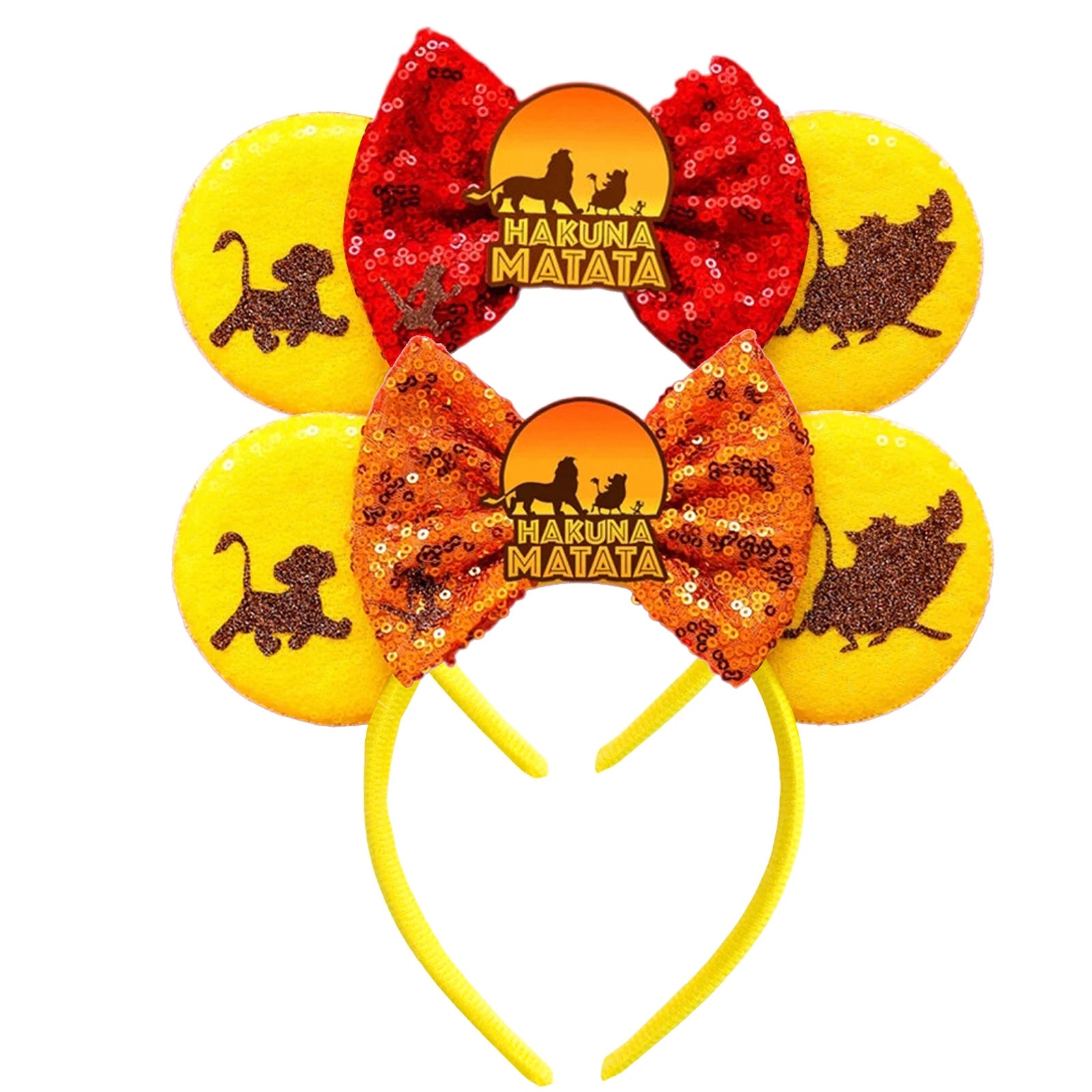 New Hot Sale Trendy Summer Sequins Mouse Ears Hairband Glitter Hair Bows Lightning Headband Girls Kids Hair Accessories Qme Headband 16
