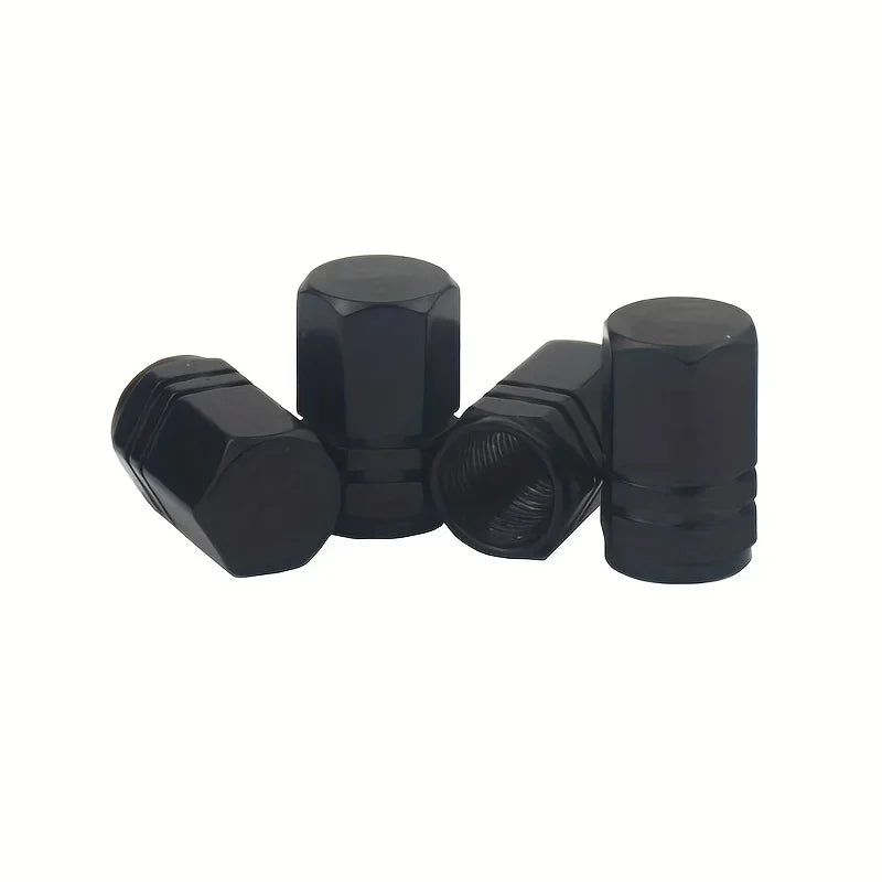4pcs Car Tire Valve Caps Aluminum Alloy Car Wheel Tire Valve Caps Dustproof Car Motorcycle Truck Bike for USA AIR Valve Caps Qme