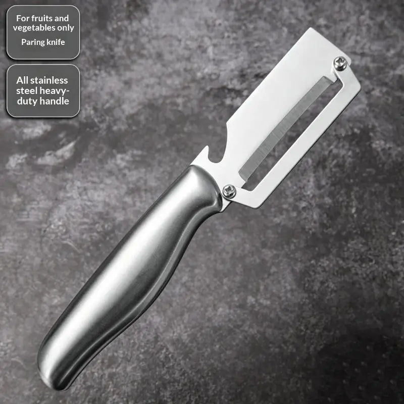 Multifunctional 3-in-1 Stainless Steel Peeler Vegetable Fruit Slicer Qme D