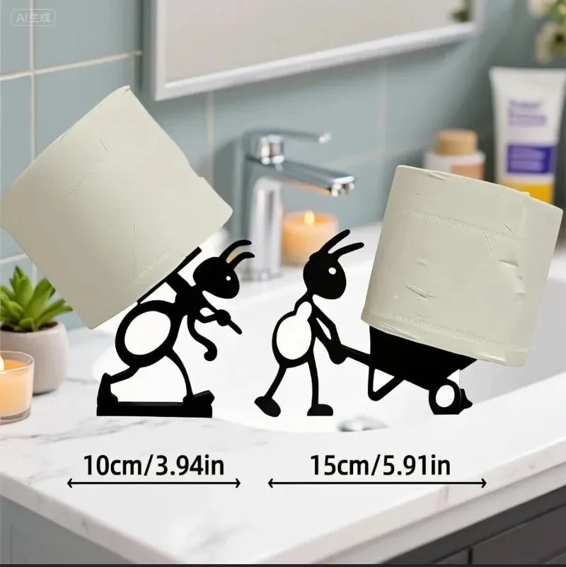 Cute Ant Tissue Holder Minimalist Practical Paper Roll Ideal Creative Qme