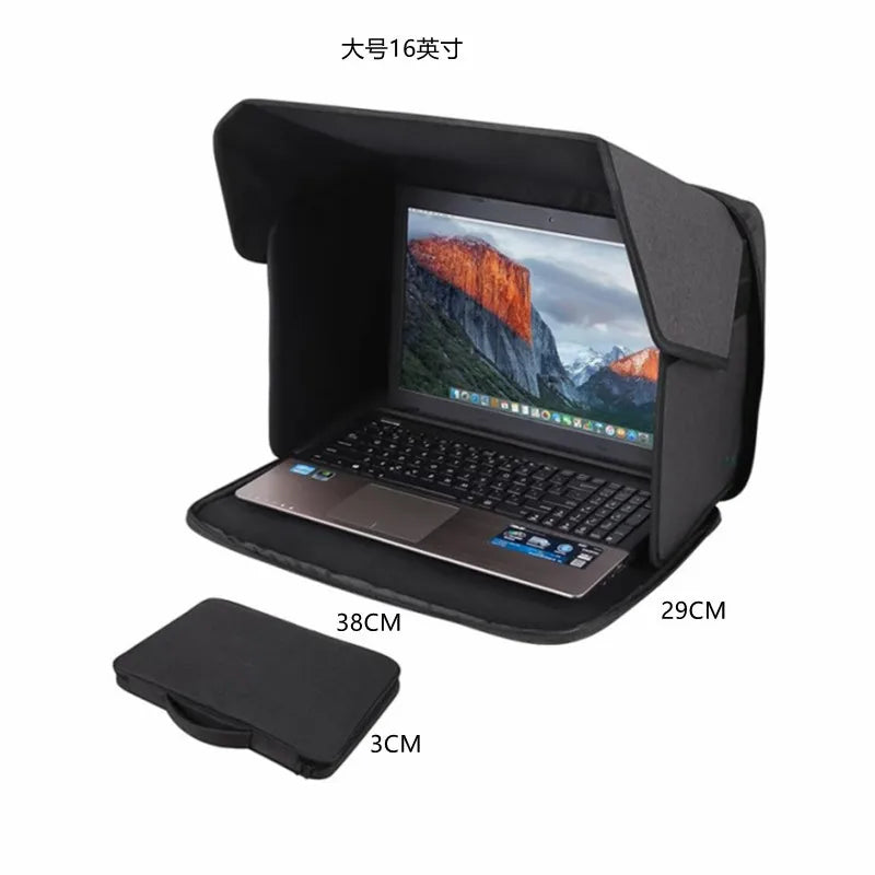 Portable Laptop Privacy Cover Sun Protection Lightweight Foldable Qme plus