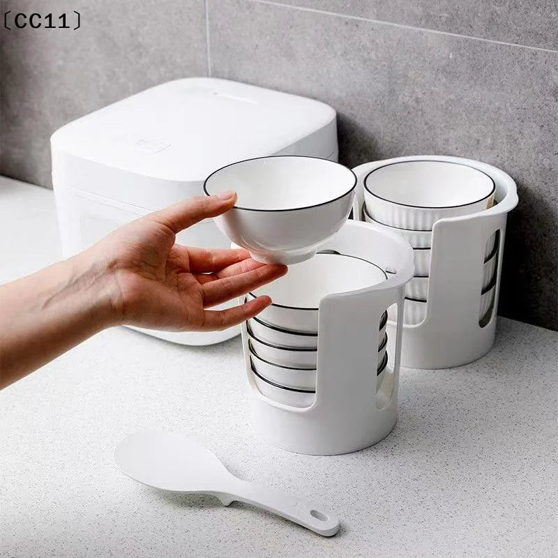 Bowl Storage Rack Dish Kitchen Tableware Draining Easy TakeCC11 Qme