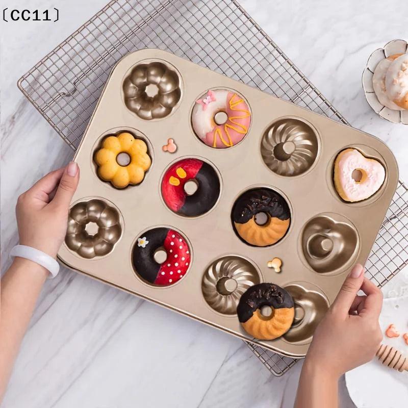 6 9 12 Cavity Butter Bear Madeleine Cake Mold Baking Tray Oven Qme