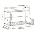 Bathroom Toiletries Cup Organizer Racks Kitchen Countertop Storage Qme Silver