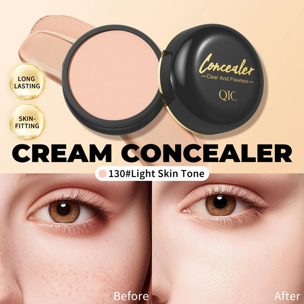 Waterproof Full Coverage Concealer for Tattoos, Scars - Natural Finish Foundation for All Skin Tones & Types Qme