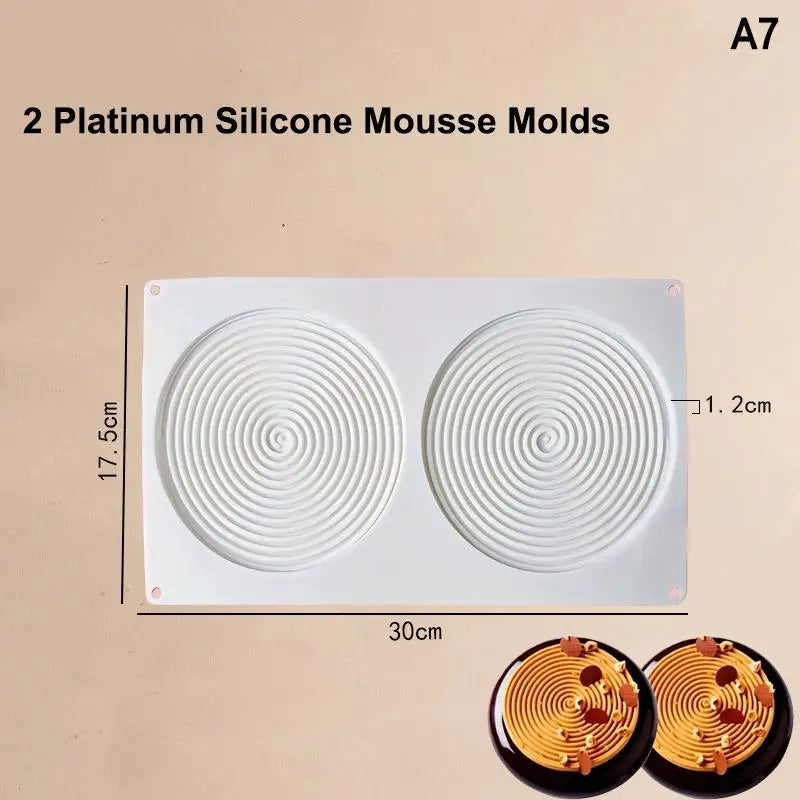 Circle Ball Shape Cake Candy Mold Heart Mousse Mould Chocolate Qme A7