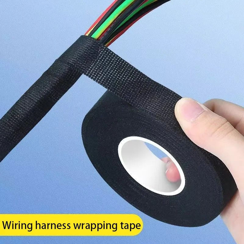 Rim Tape Electrical Tape Heat Resistant Harness Tape Adhesive Cloth Tape Waterproof Tape Insulating Automotive Fabric Cloth Tape Qme