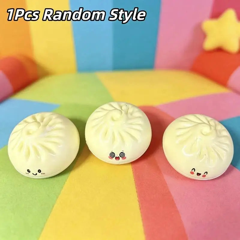 Simulation Dumpling Soft Colorful Stress Relief Toy Anti Anxiety Fidget Gift For Adults Relieve And Pressure Qme style 1