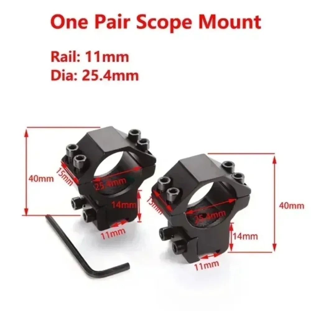 25 4 Rifle Scope Mounting Ring Flashlight Dovetail Picatinny Rail Qme 25.4mm Short A