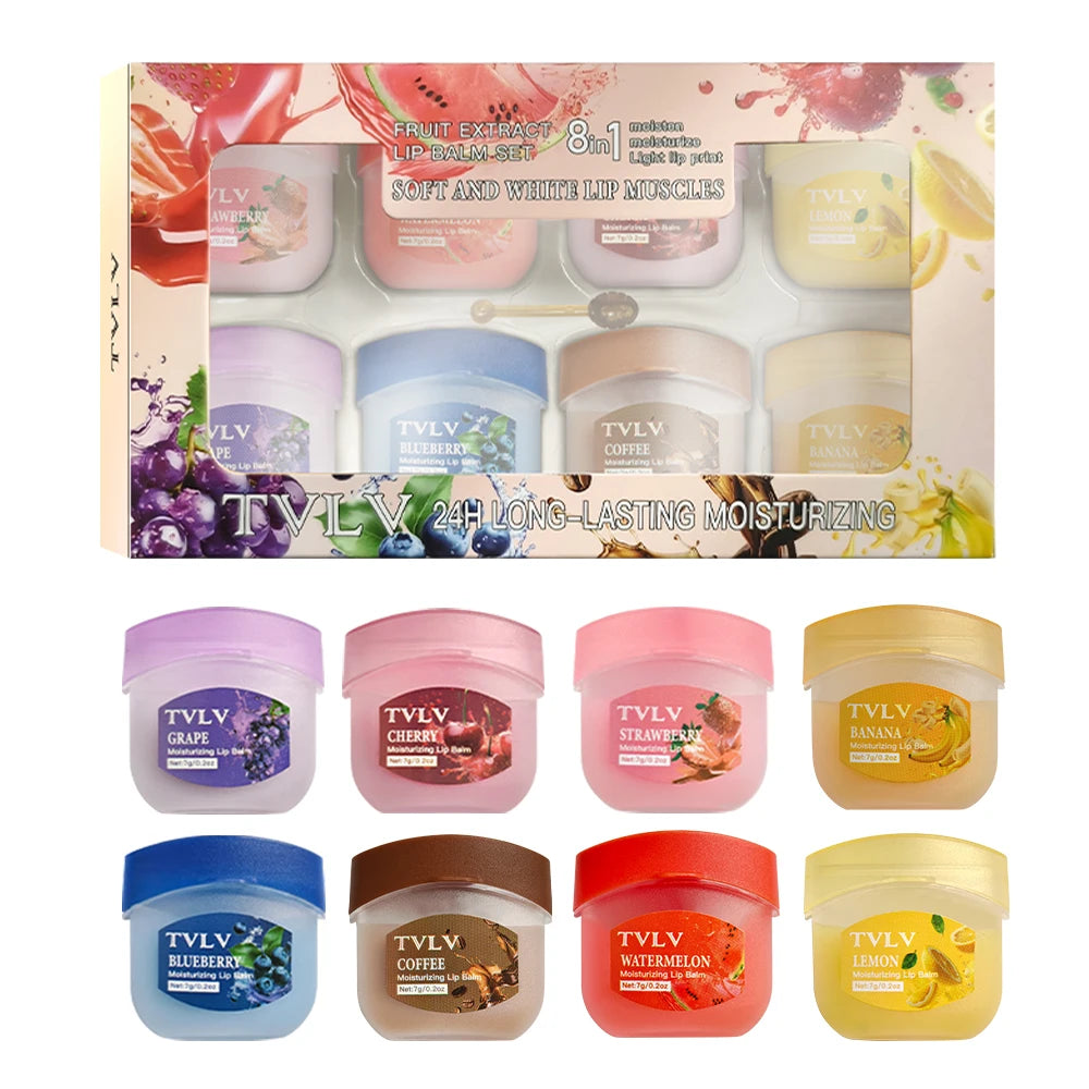 4 6 8-in-1 Nourishing Lipstick Can Deeply Moisturize Lips Keep Them Qme 8PCS