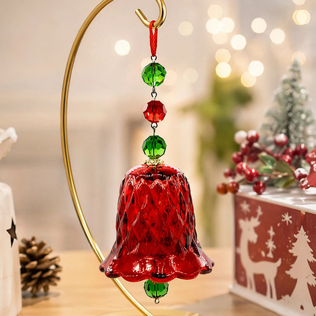 Red Transparent Crystal Wind Chime Multi-Purpose Window Wind Chime Ornament Bell Suncatcher Pendant Window Hanging Decorations Qme