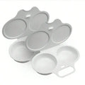 Microwave Egg Boilers Water Reusable Non Electric Double-layer Cup Qme 2pcs