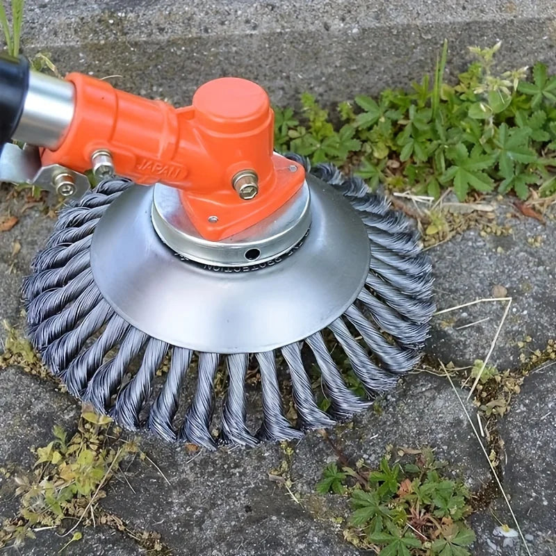 1 piece of heavy-duty wire trimmer head accessory - rust proof, efficient cutting, very suitable for lawn mowers, weeding, garde Qme 1pc