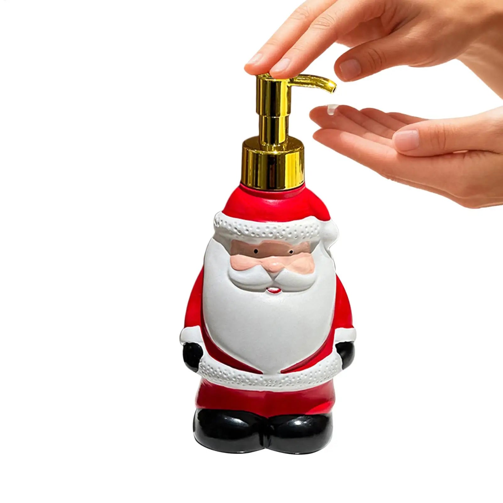 Christmas Bathroom Soap Dispensers Santa Claus Christmas Decor Bathroom Decor Hand Soap Dispenser for Restroom Powder Room Qme