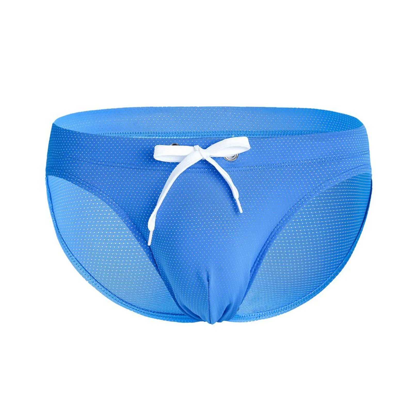 Male Basic Elastic Solid Color Swimming Trunks Low Waist Swimming Trunks Hot Spring Beach Briefs Casual Home Wear Underpants Qme