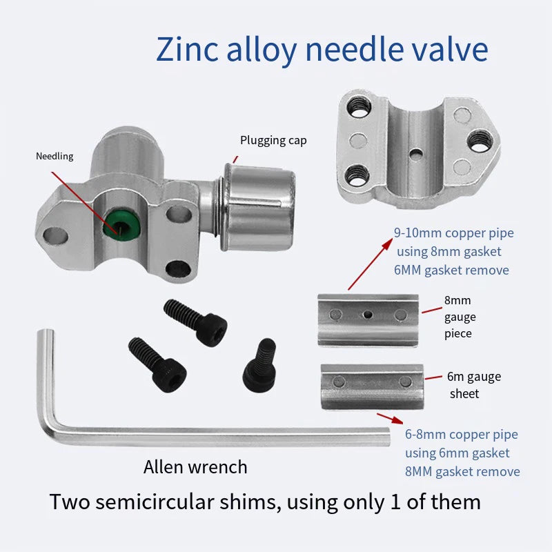 Line Piercing Valve Bpv-31 Maintenance Zinc Alloy Refrigerator Tap Qme