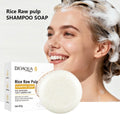 Rice Puree Essence Fluffy Solid Shampoo Bar Deep Cleaning Mild Qme rice 60g