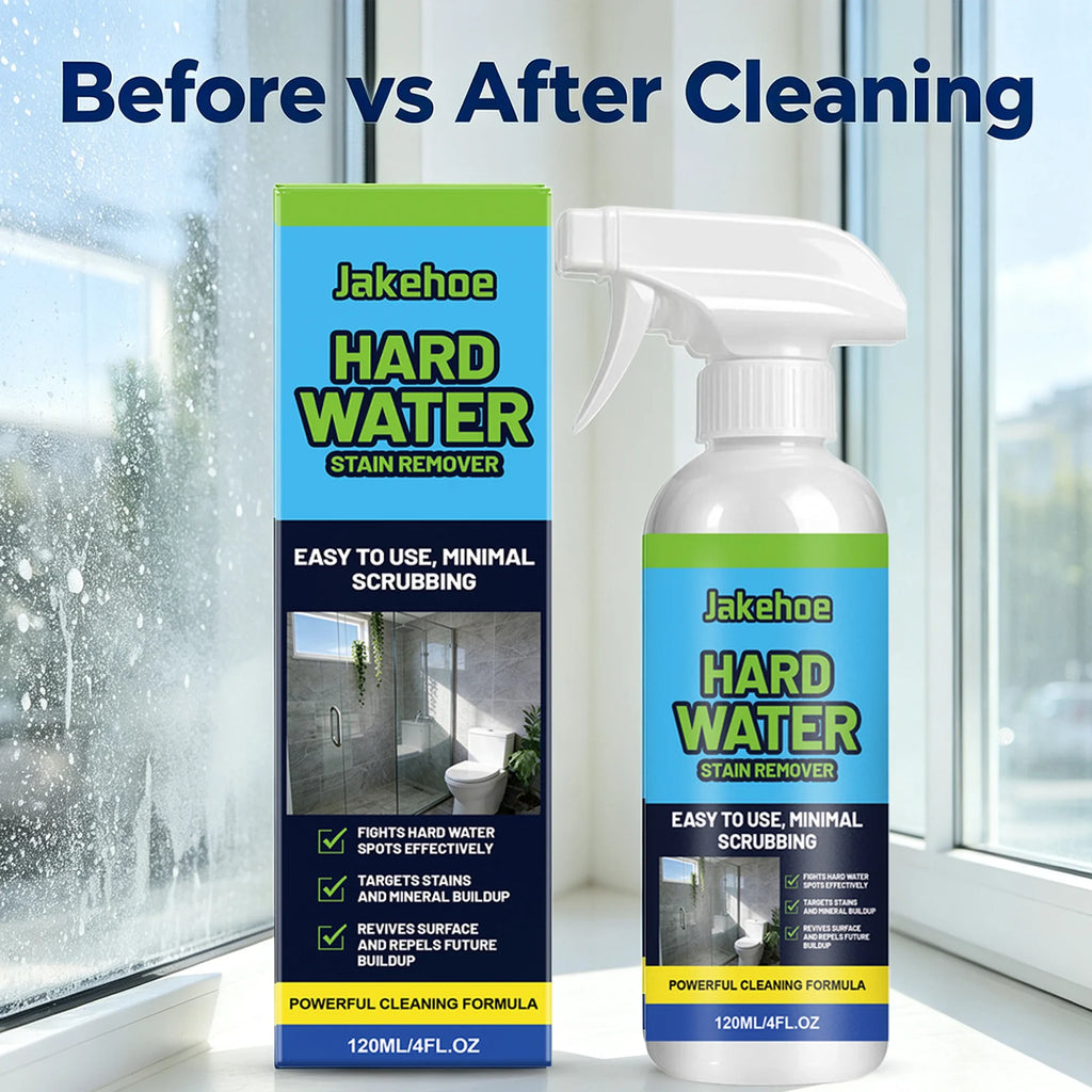 Scale Cleaning Spray Dissolve Limescale Water Spots & Mineral Buildup Remove Yellow Restore Glass Luster Household Glass Cleaner Qme