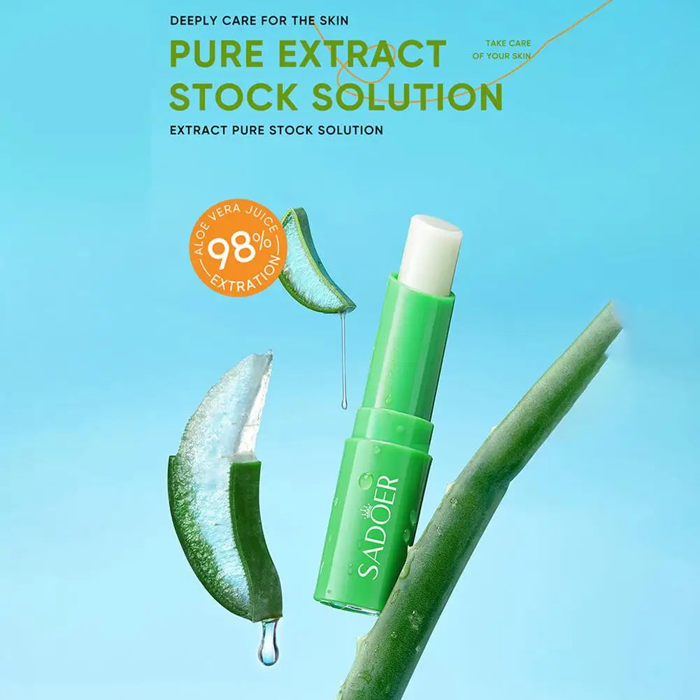 Vitamin C Aloe Coconut Lip Balm Moisturizing Anti Cracking Hydrating Repair Nourishing Lipstick Lips Skin Care Products Qme