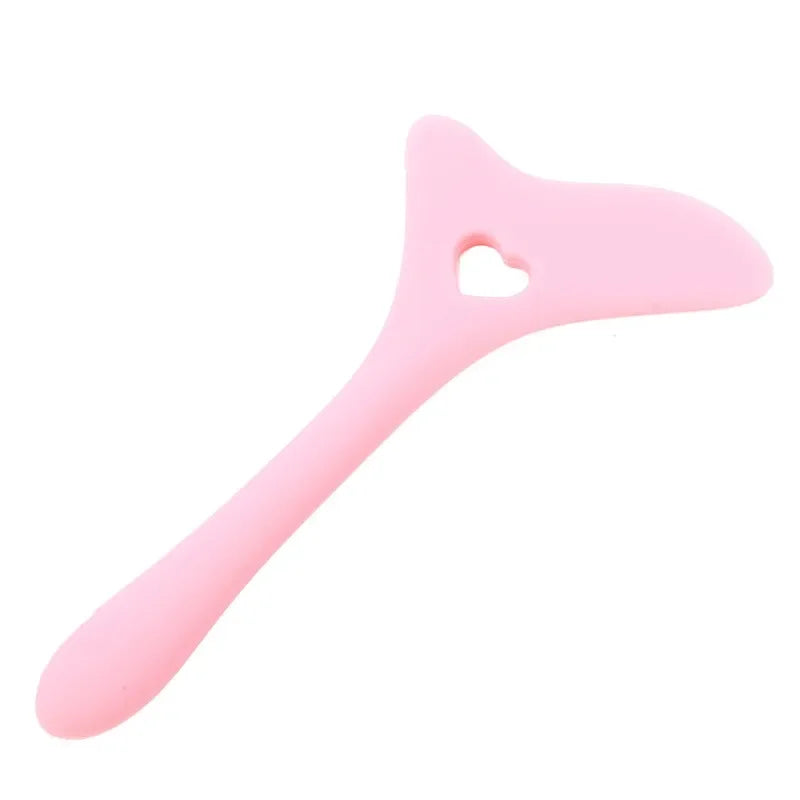 Multi-functional Eyeliner Stencil Wing Tips Silicone Aid Drawing Qme pink