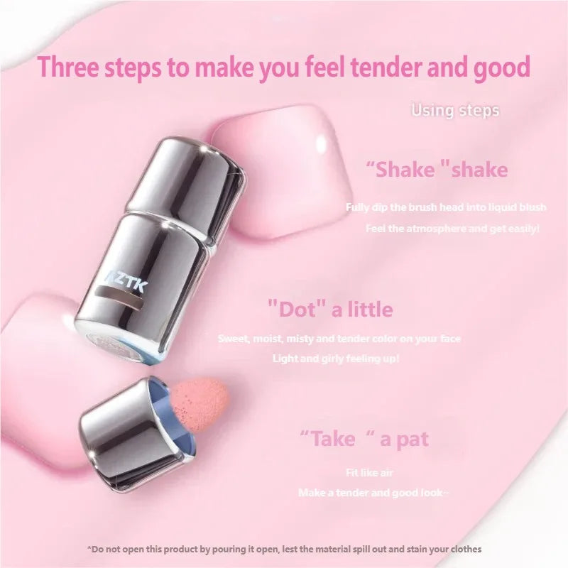 Blusher Color Face Makeup Rendering Liquid Blush Moisturizer Long Lasting Beauty Expands Cheek Tint Cosmetics Qme