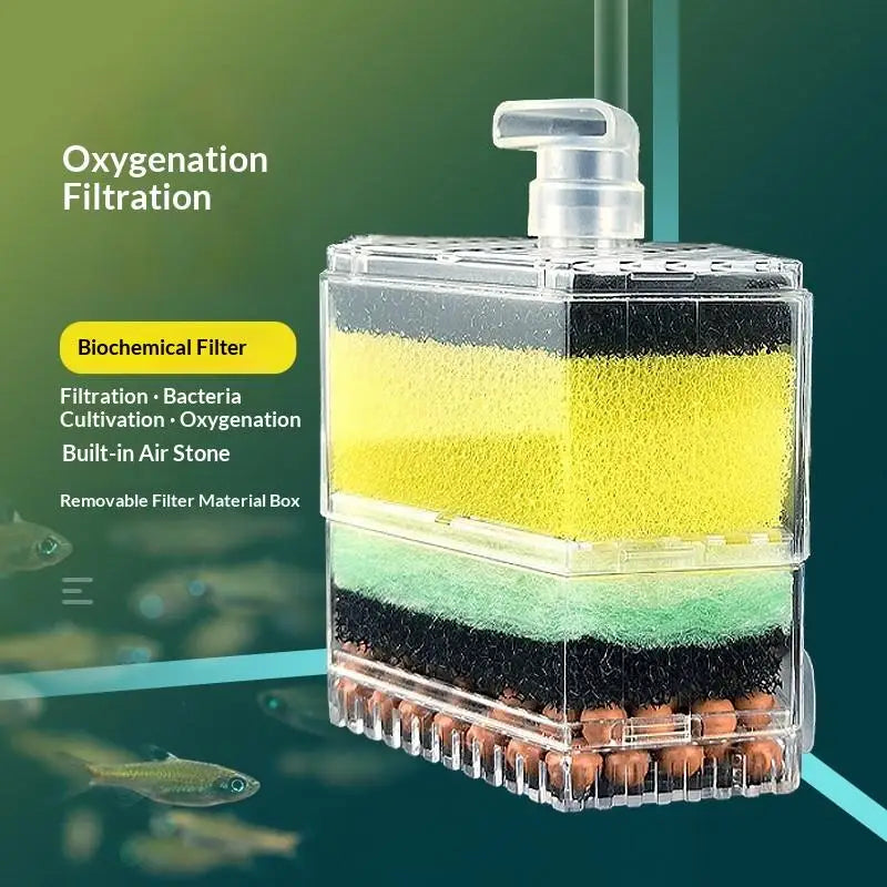 Air-powered Biochemical Filtration Waste Suction Tool Small Fish Qme