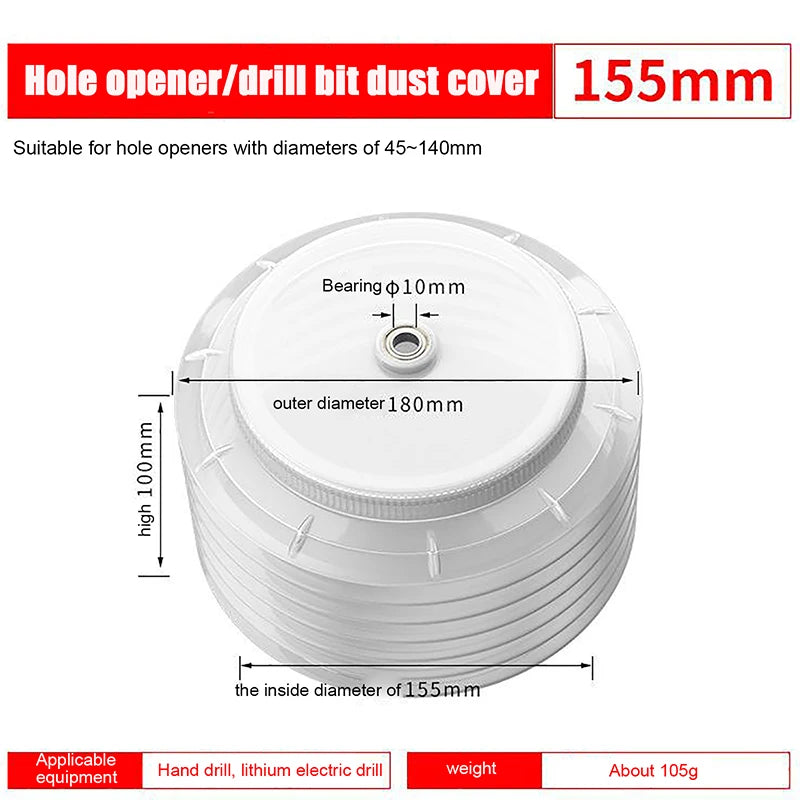 Dustproof Hole Saw Drill Bit Cover Hand Tool Electric Hammer Dust Qme A2