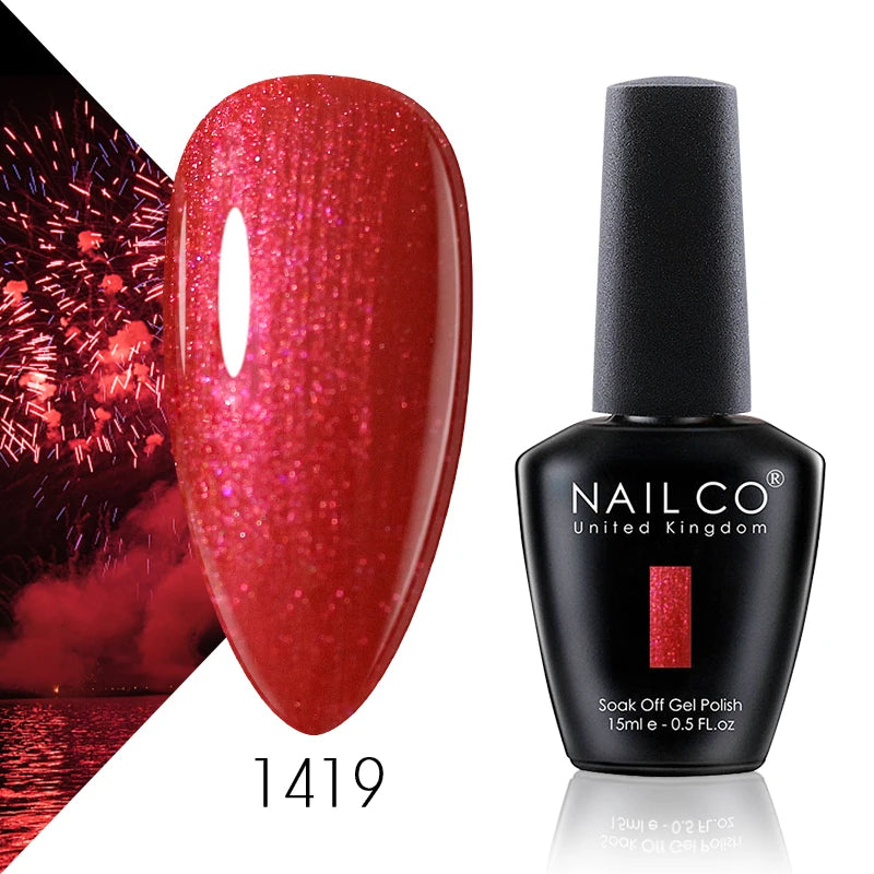 NAILCO 131 Colors Nail Gel Polish Off LED Semi Permanant Art Hybrid
