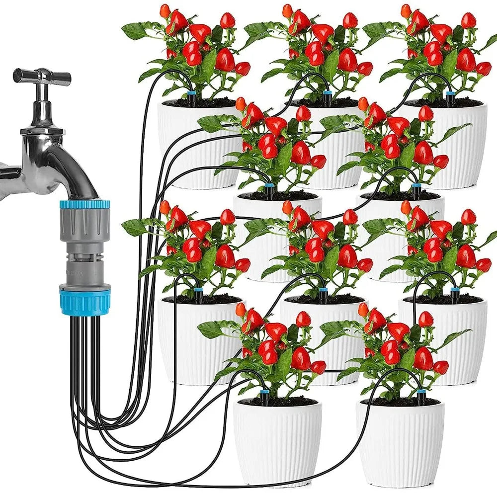 Garden Automatic Irrigation kit 10Pcs Drip Nozzles Plant Watering Devices Gardening Irrigation System Water Saving Sprinklers Qme