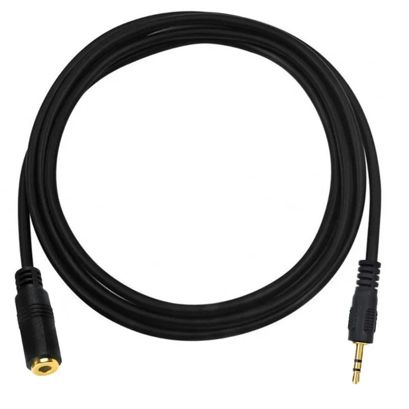 4pcs Gold plated audio cable to small 2.5mm 3-level male to 3.5mm 3-level female signal adapter cable straight extension cable Qme 3M