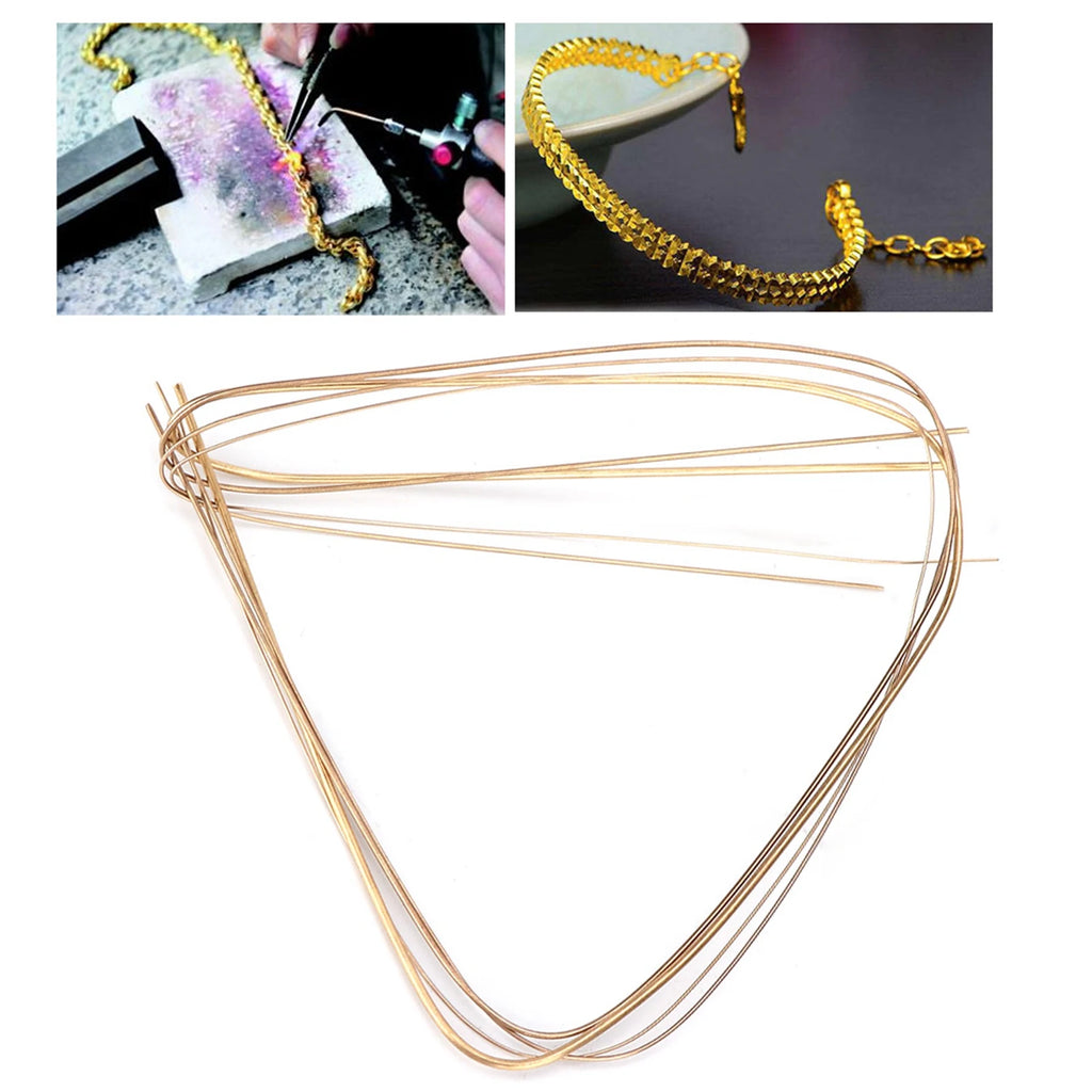 Metal Welding Wire Flexible Design Lightweight 0.5mm 0.7mm 1.0mm 1.5mm Soldering Rods Multifunctional for Jewelry Making Qme
