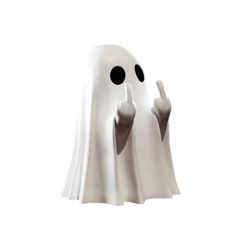Multi Functional Ghost Statues Cute Ghosts Small Horror Qme White