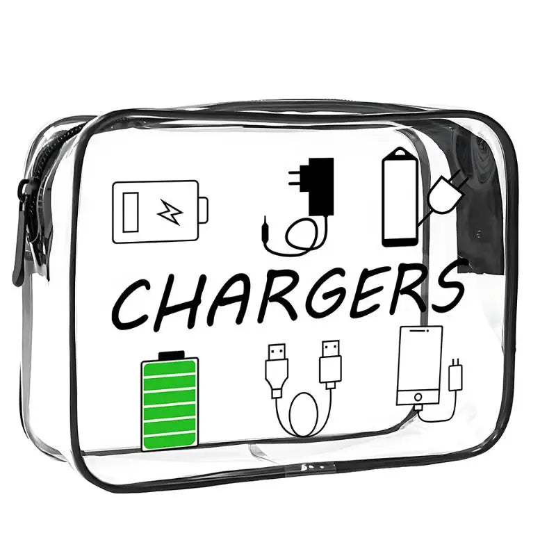 Transparent Single-Sided Print Cosmetic Bag Portable Travel Toiletry Bag Thickened Makeup Bags Organizer PVC Storage Pouch Qme A9