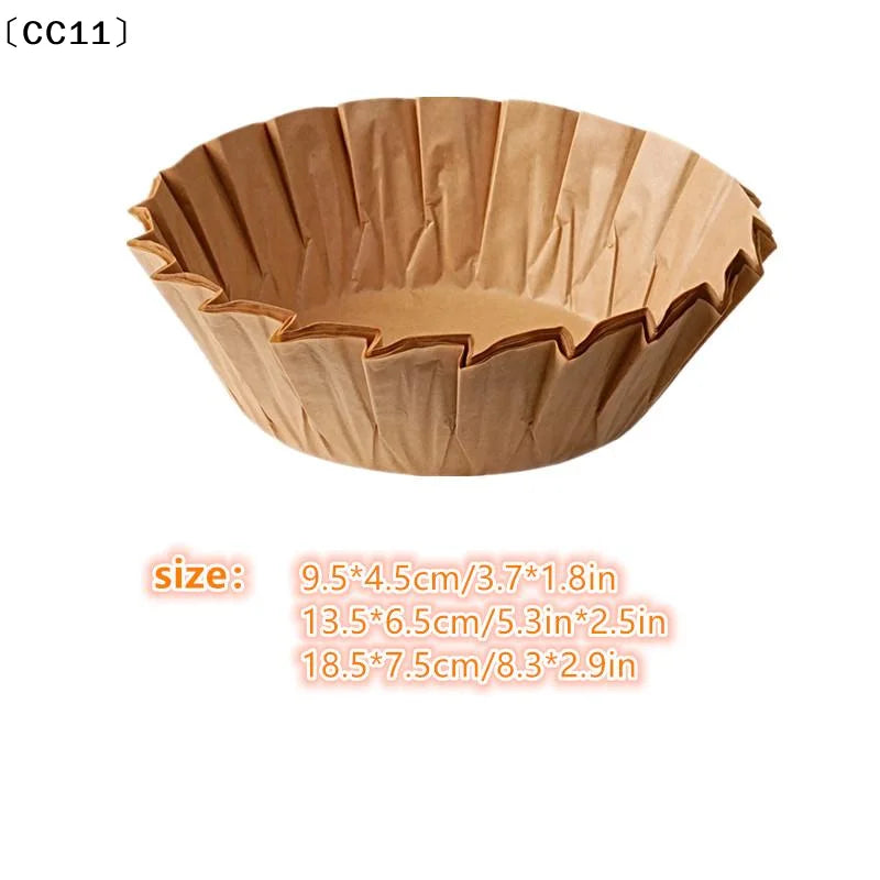 Basque Cheesecake Oil Paper Tray Foldable Cake Mold Disposable Qme
