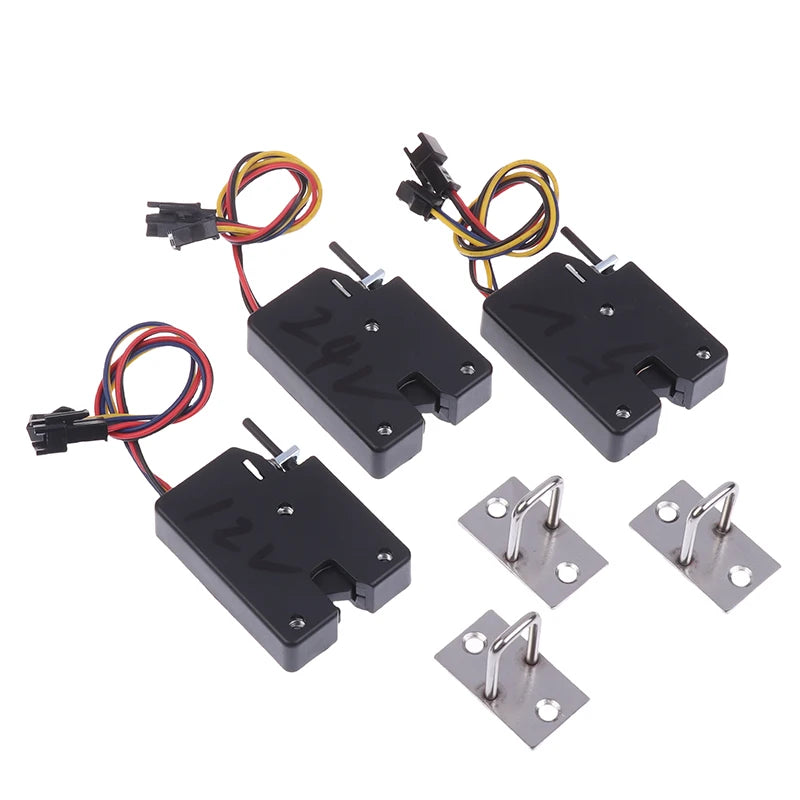 DC 5V 12V 24V Mini Small Electric Control Cabinet Door Lock Cabinet Lock Locker Drawer Lock Electronic Lock Access Control. Qme