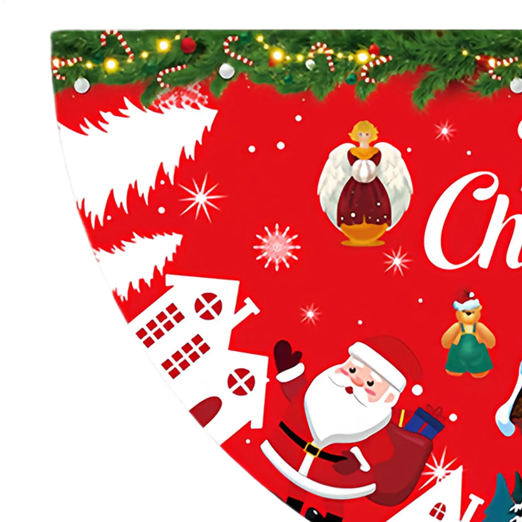 Christmas Party Banner Half Fan Shaped Festival Decoration Waterproof Qme