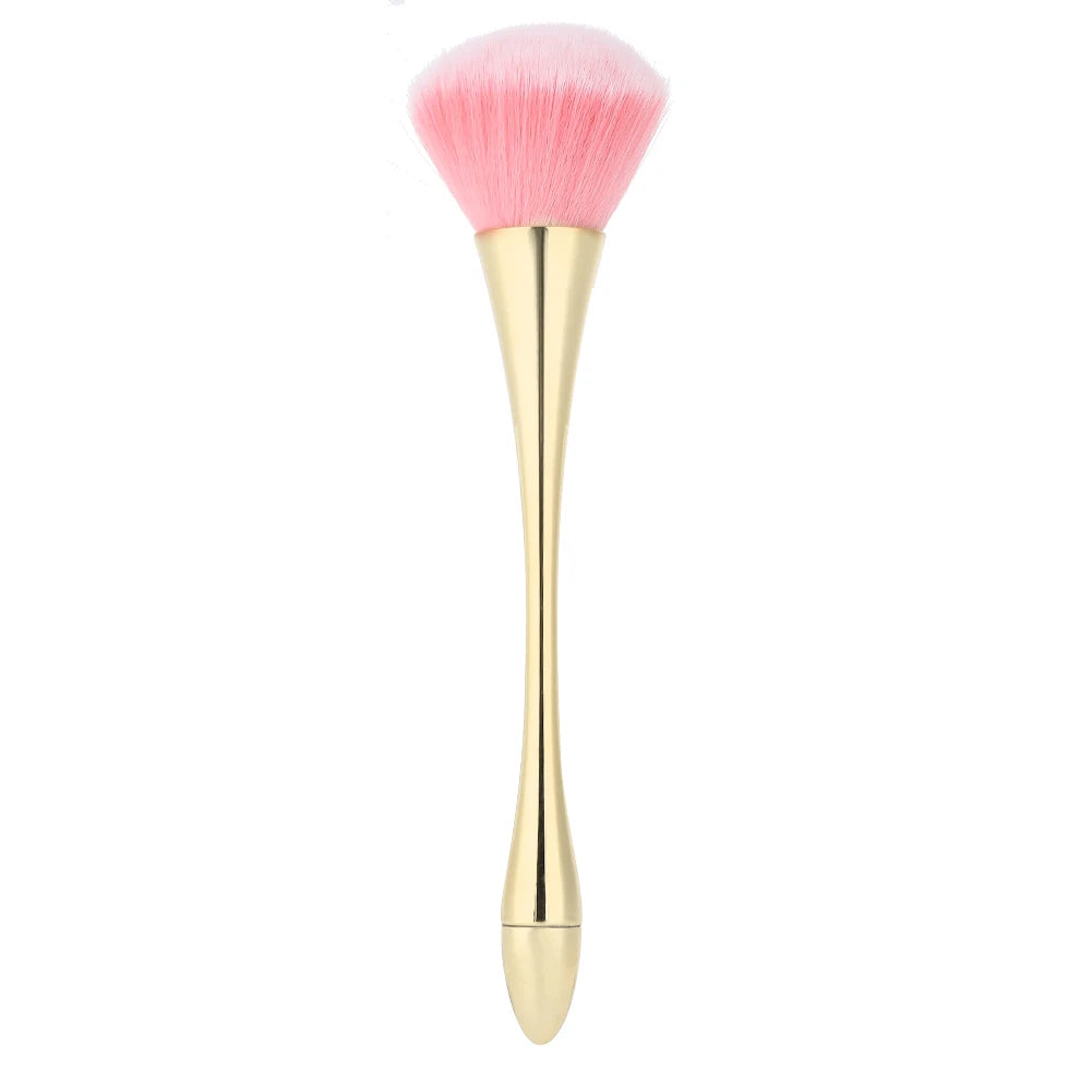 Manicure Brush Powder Dust Brush Nail Dust Brush Nail Dust Brush Powder Dust Remover Nail Art Manicure Tool Large Size Qme gold