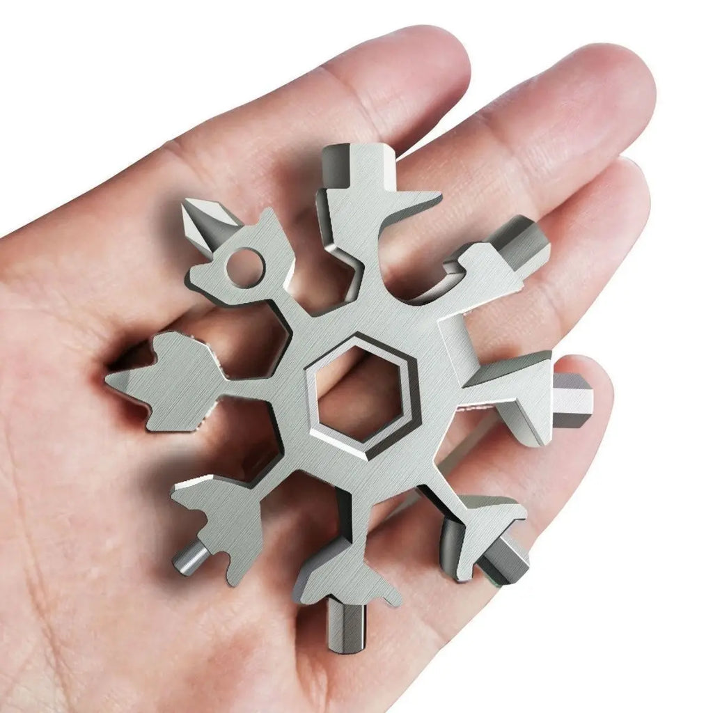 1 Snowflake Multifunctional Tool Stainless Steel Bottle Opener Qme