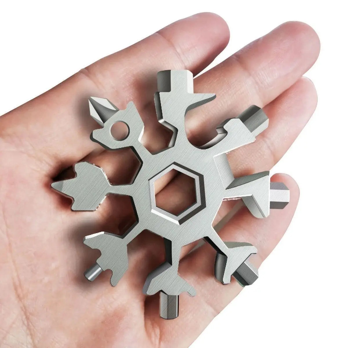 1 Snowflake Multifunctional Tool Stainless Steel Bottle Opener Qme