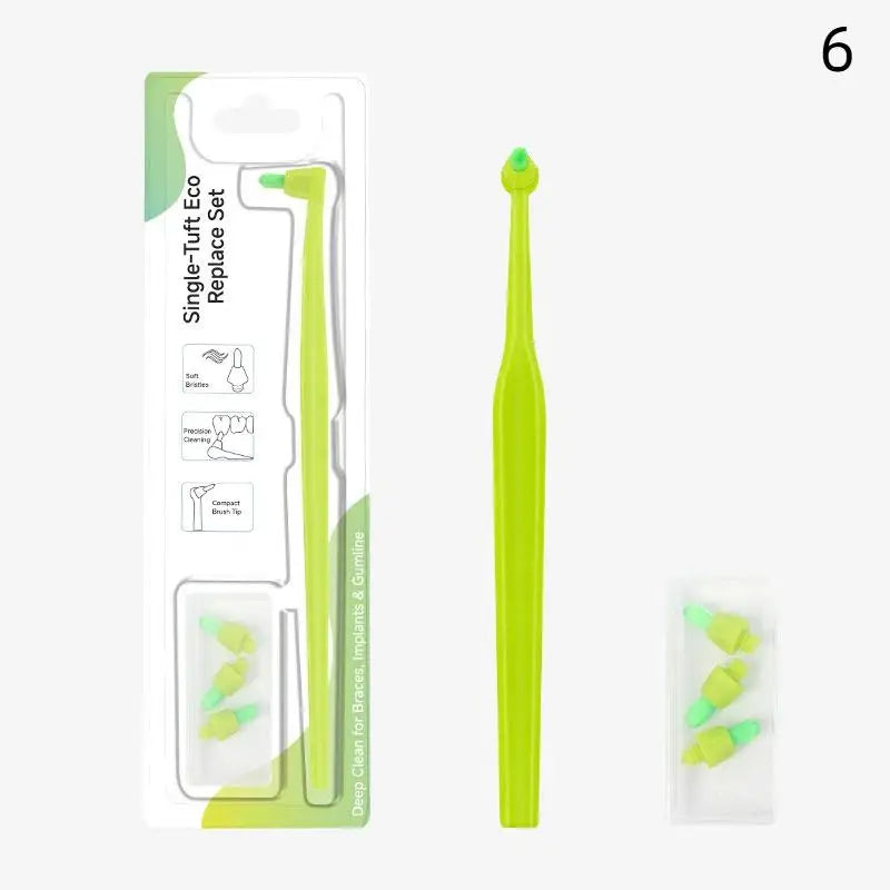 Interdental Brush Single-beam Soft Teeth Replacement Head Cleaning Qme 6