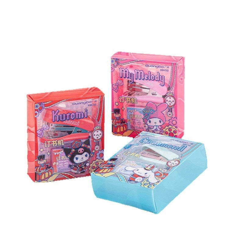 Kuromi Stapler Mini Stapler Cute, Cartoon-Themed, Portable Stapler for Students Qme