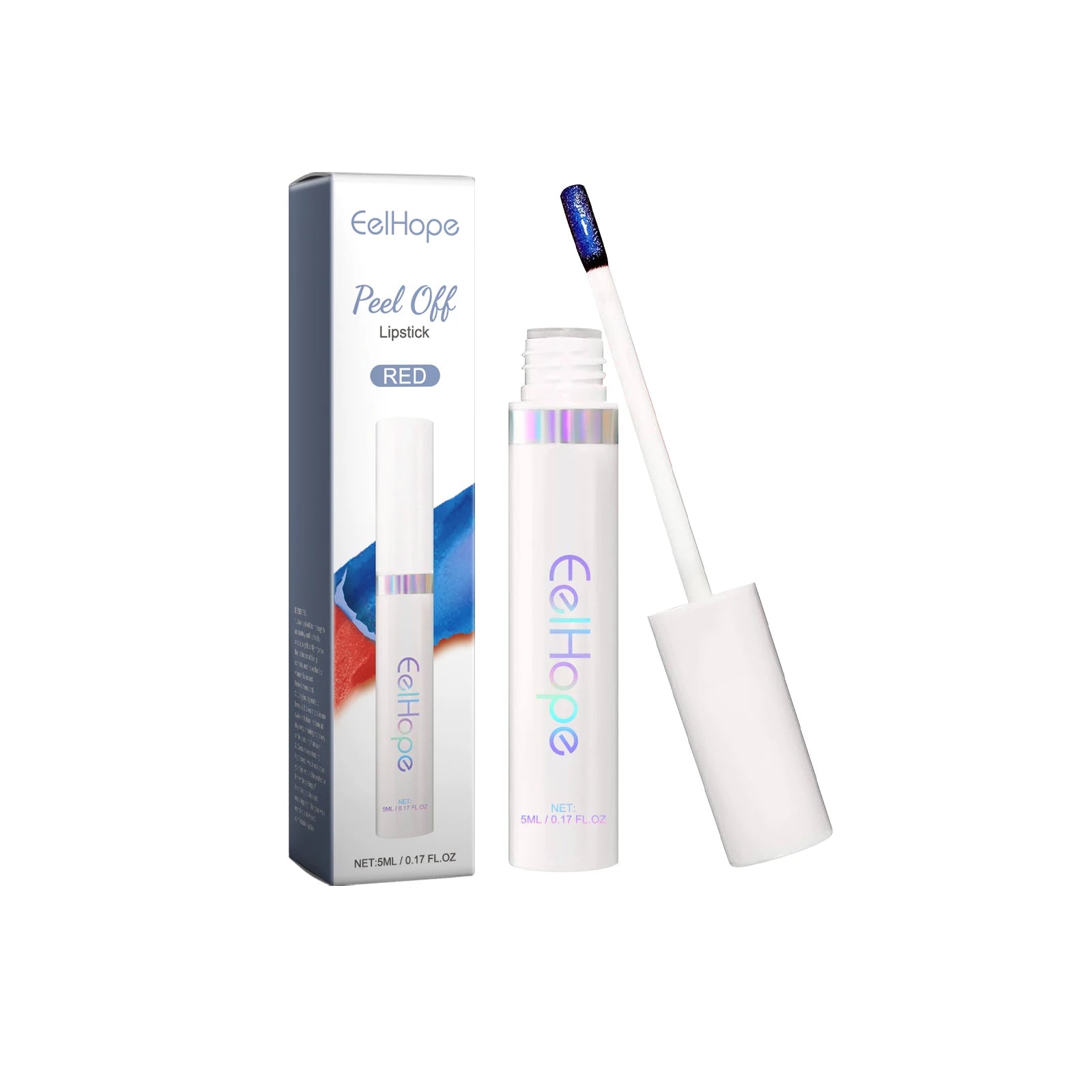 Eelhope Tearable Lipstick Lip Gloss Lip Liner Tattoo Waterproof Long Lasting Lip Glaze Matte Lip Tint Red Pink Makeup Cosmetic Qme Red