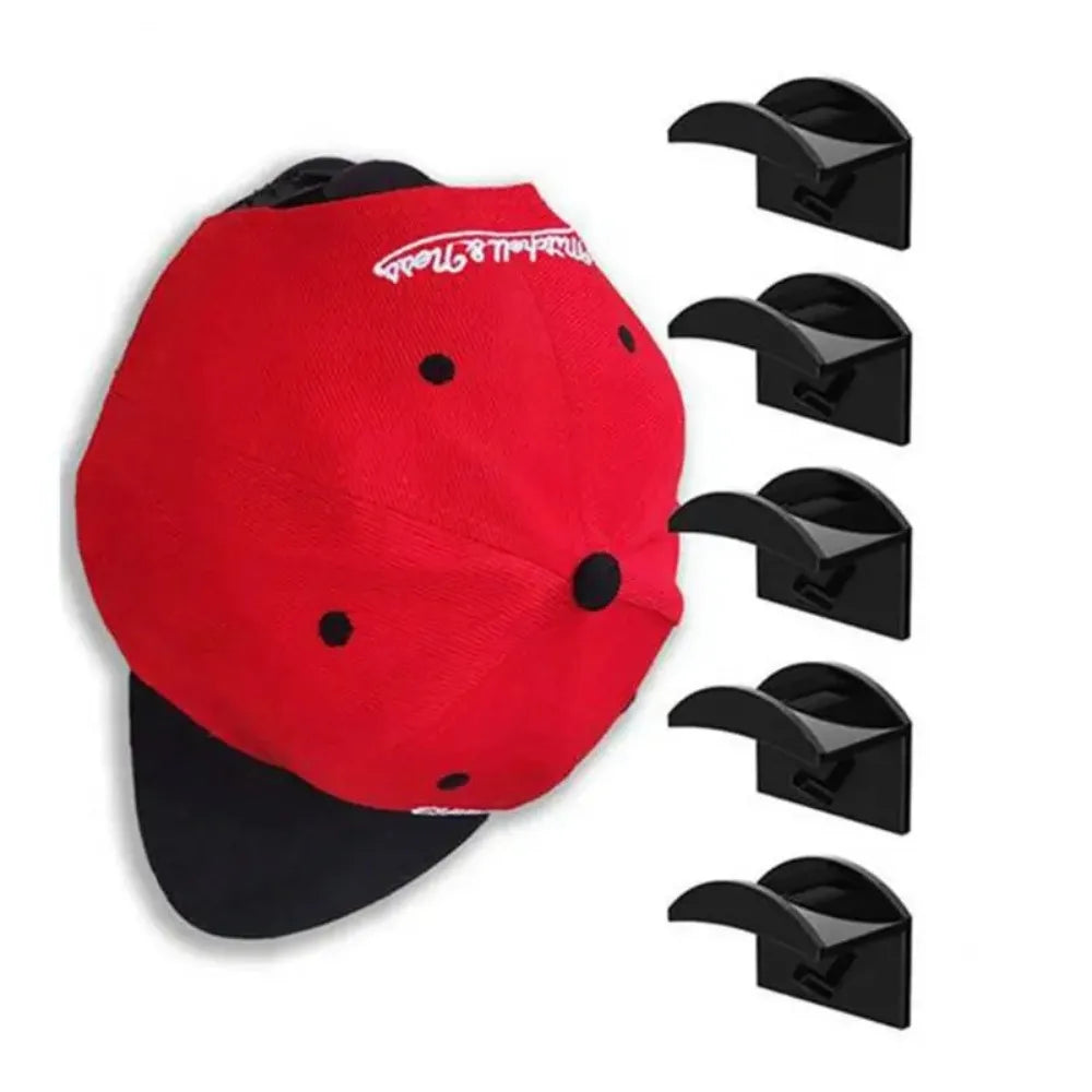 2/4/8/10Pcs Portable Cap Holder Rack No Drilling Design Baseball Hat Storage Case for Daily Cap Arrangement & Collection Qme