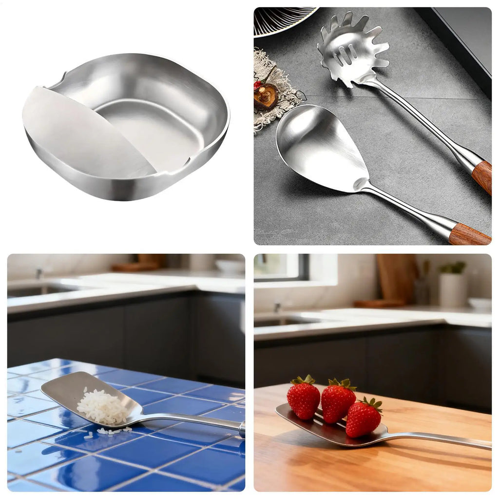 Stove Spoon Holder Self-Standing Utensils Stand Cooking Spatula Holder for Spoon Spatula Kitchen Counter Stove Cooking Home Qme