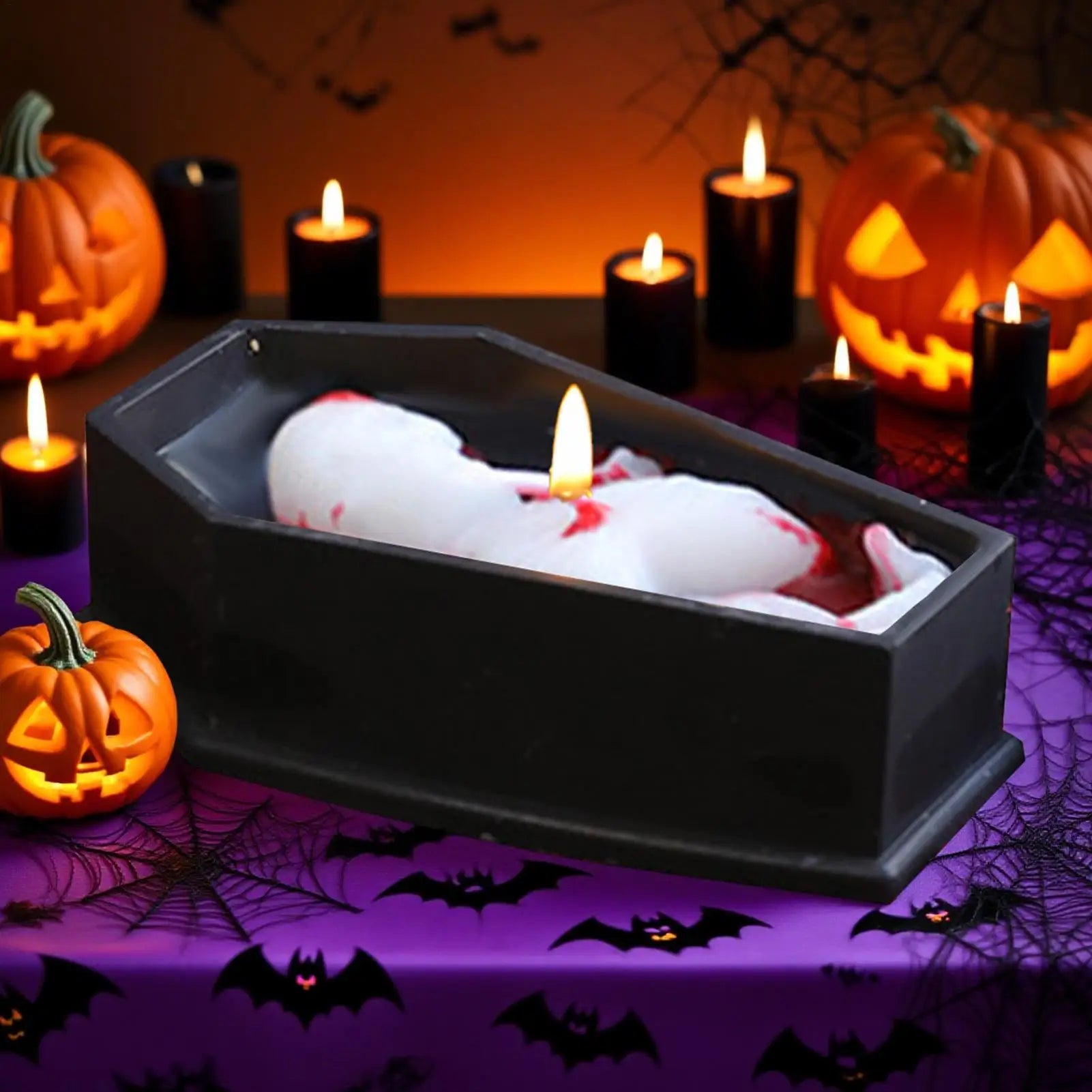 Candles For Home Scented Coffin Candle Halloween Decorations Indoor Fragrant Room Decor Table Centerpiece Coffin For Birthday Qme