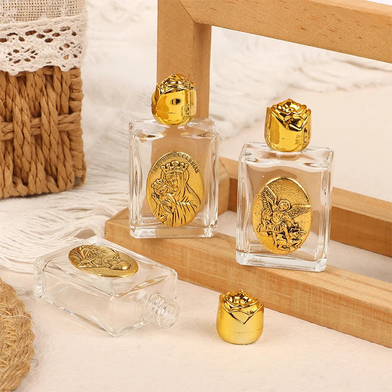 11 Types Glass Holy Water Jesus Bottle Religious Cross Christian Qme